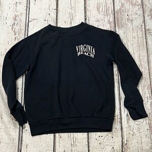 Vintage Virginia Beach Travel Tourism Destination 1980s Crewneck Sweatshirt